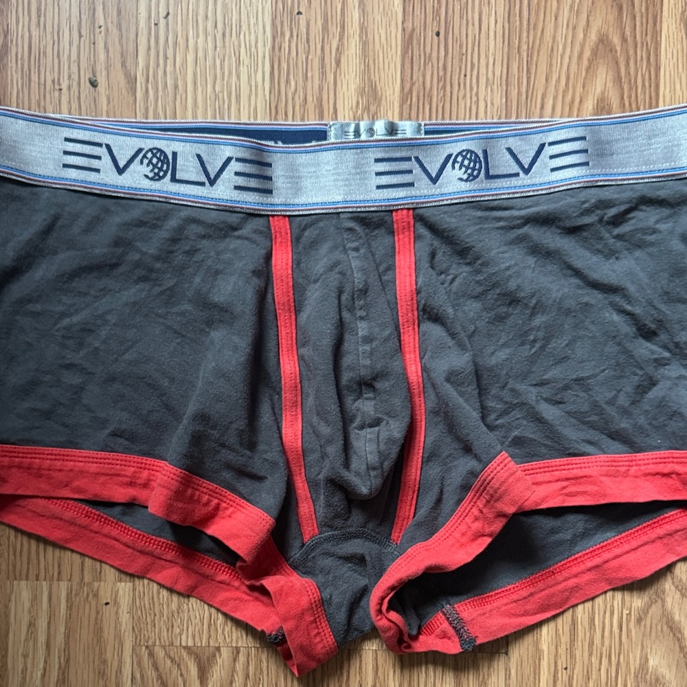 REVOLVE Charcoal and Crimson Boxer Briefs